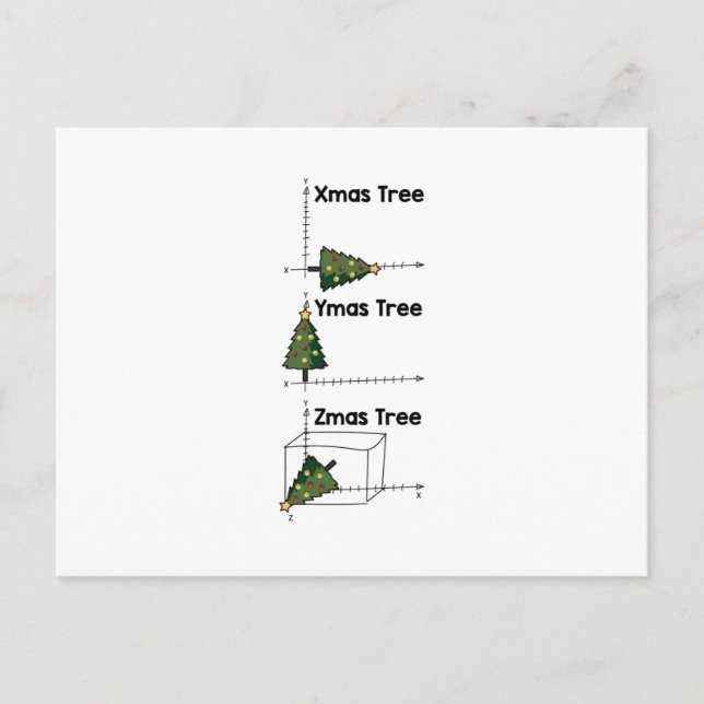 Mathematiker Weihnachtsgeschenke Postkarte (Vorderseite)