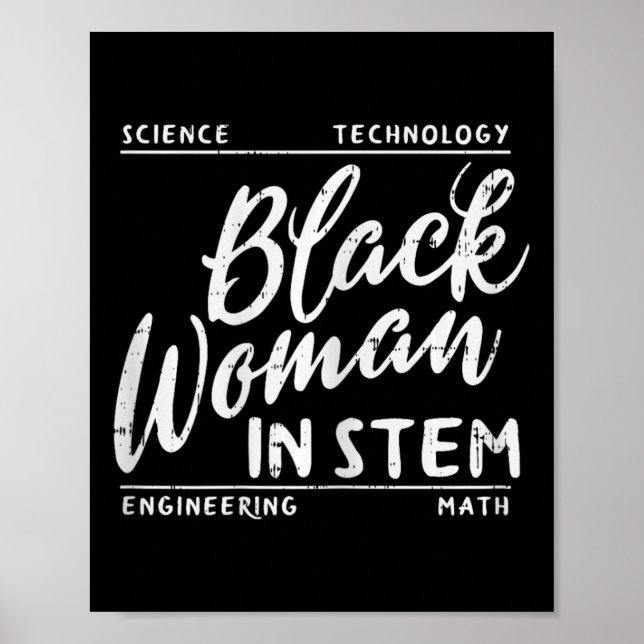 Mathematikerin in Stammkunde, Math African Melanin Poster (Vorne)