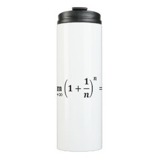 Mathematikgleichungen: Limit gleich e: exponentiel Thermosbecher