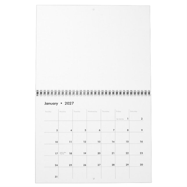 Mathematikkonzentrationskalender Kalender (Jan 2027)