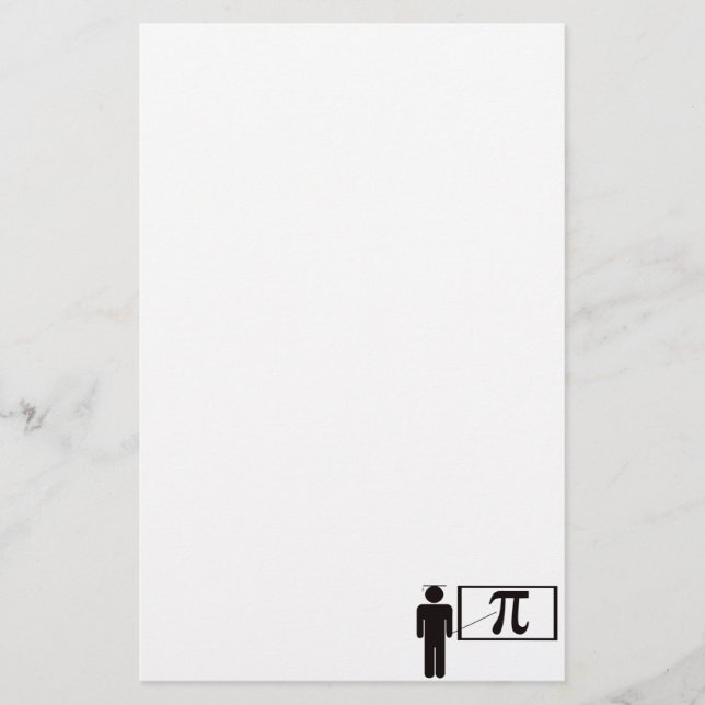 Mathematiklehrer Briefpapier (Vorderseite)
