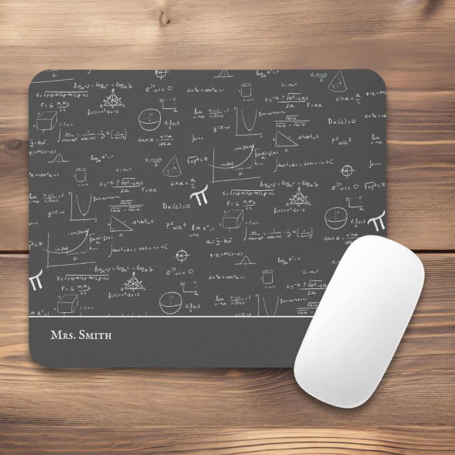 Mathematiklehrer Formeln als Algebra Office Mousepad (Von Creator hochgeladen)