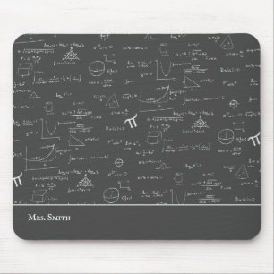 Mathematiklehrer Formeln als Algebra Office Mousepad