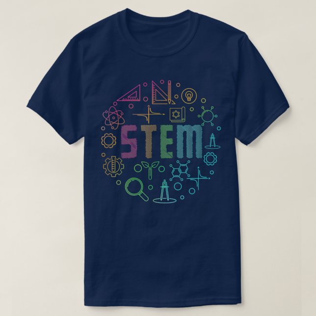 Mathematiklehrer für STEM Science Technology Engin T-Shirt (Design vorne)