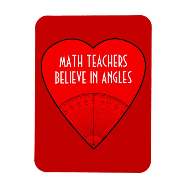 Mathematiklehrer glauben an Ecken Magnet (Vertikal)