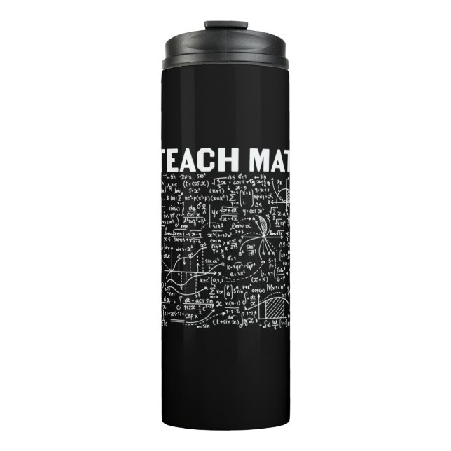Mathematiklehrer I lehre Mathematik Thermosbecher (Vorderseite)