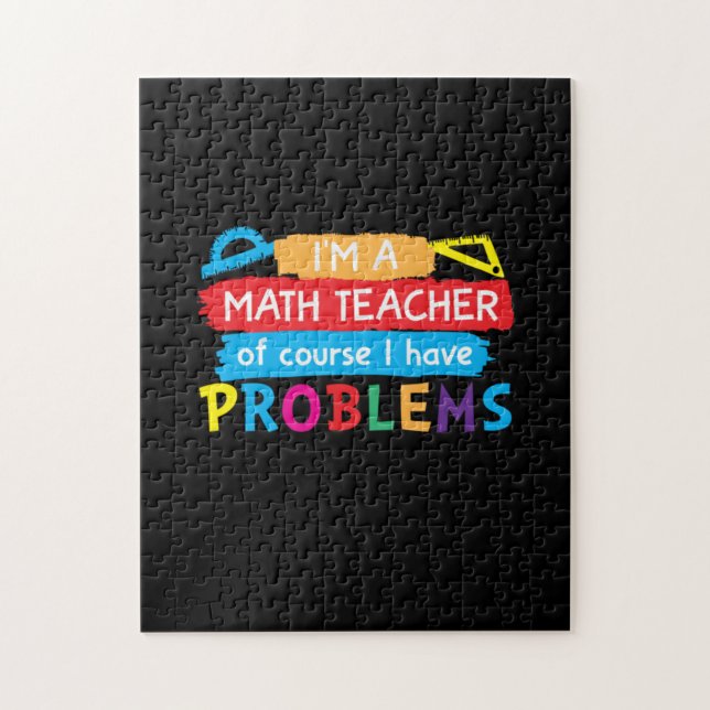 Mathematiklehrer Ich bin Mathematiklehrer Puzzle (Vertikal)