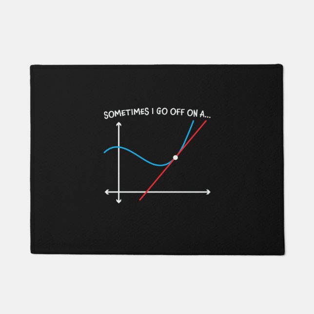 Mathematiklehrer manchmal gehe ich weg fußmatte (Vorderseite)