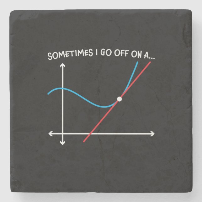 Mathematiklehrer manchmal gehe ich weg steinuntersetzer (Vorderseite)