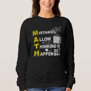 Mathematiklehrer Mathematik Fehler erlauben es zu Sweatshirt