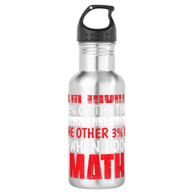 Mathematiklehrer Mathematik Lover Edelstahlflasche (Vorderseite)