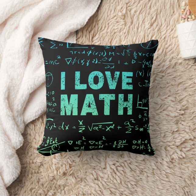 Mathematiklehrer oder -lehrer und -lehrer kissen (Decke)
