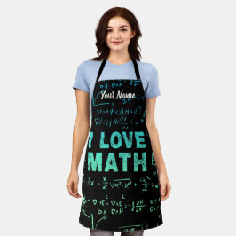 Mathematiklehrer oder -lehrer und -lehrer schürze