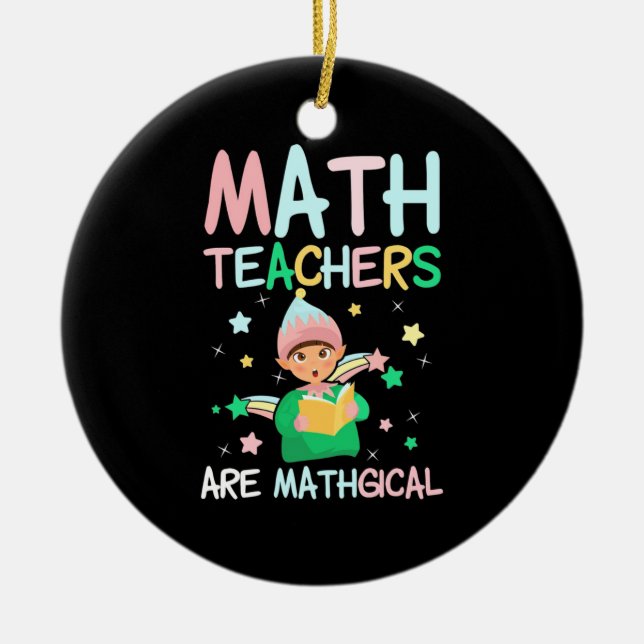 Mathematiklehrer sind Mathiker Keramik Ornament (Vorne)