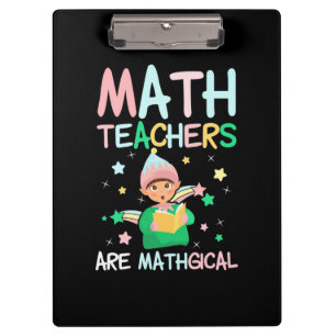 Mathematiklehrer sind Mathiker Klemmbrett