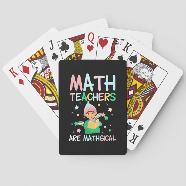 Mathematiklehrer sind Mathiker Spielkarten (Rückseite)
