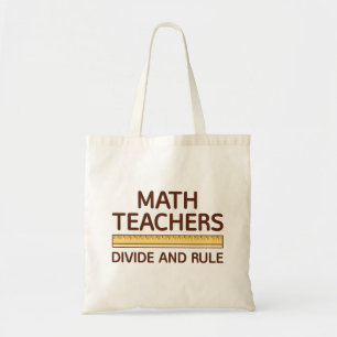 Mathematiklehrer teilen und regieren tragetasche