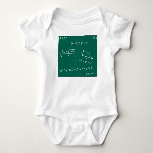 Mathematiklehrerin Algebra Geek Baby Strampler (Vorderseite)