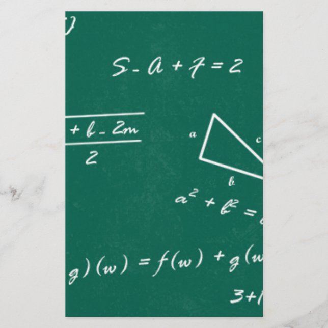 Mathematiklehrerin Algebra Geek Briefpapier (Vorderseite)