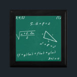 Mathematiklehrerin Algebra Geek Erinnerungskiste<br><div class="desc">"Mathematiklehrerin algebra geek""zurück in die Schule" "geeky wedding"" Geek wedding "Nerd wedding" nerdy wedding ""Hipster wedding""lustige Hochzeit" "grüner Geek""grüner Nerd""Retro Hochzeit "Geek Nerd Nerdy Hipster Kunst zeichnend retro lustige gag Witze Geburtstagsgeschenk minimalistisch grüne Weiße Kreide Tutor mathlete geeky school</div>