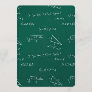 Mathematiklehrerin algebra geek Hochzeitseinladung Einladung