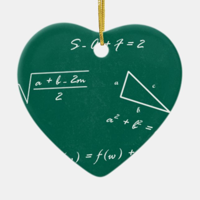 Mathematiklehrerin Algebra Geek Keramik Ornament (Vorne)