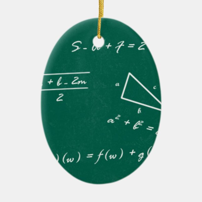 Mathematiklehrerin Algebra Geek Keramik Ornament (Vorne)