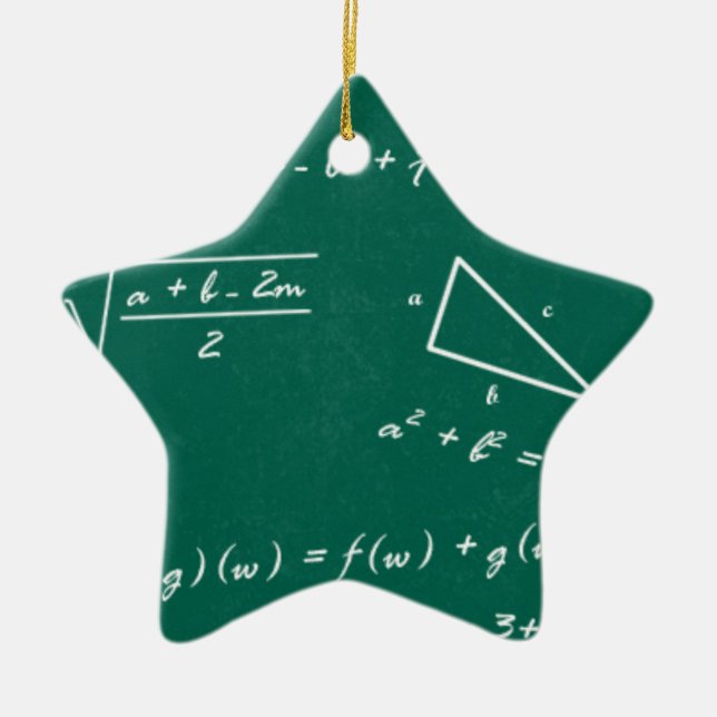 Mathematiklehrerin Algebra Geek Keramikornament (Vorne)
