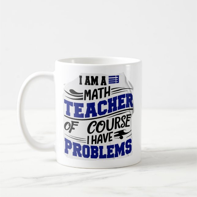 Mathematiklehrerin Jest Kaffeetasse (Links)
