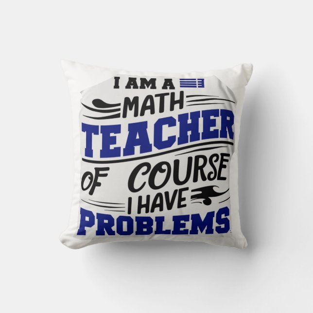 Mathematiklehrerin Jest Kissen (Vorderseite)