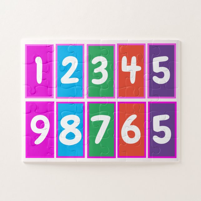 Mathematikpaare im Frühstadium von zehn Puzzle (Horizontal)