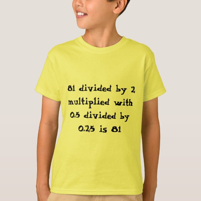 Mathematikrechnung T-Shirt (Vorderseite)