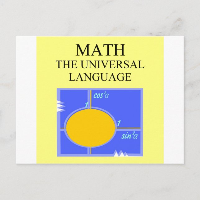 Mathematikregeln Postkarte (Vorderseite)
