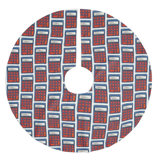 Mathematikschule für Bildung Polyester Weihnachtsbaumdecke (Vorderseite)