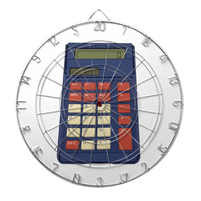 Mathematikschule Nostalgie der 80er Jahre Dartscheibe (vorne)