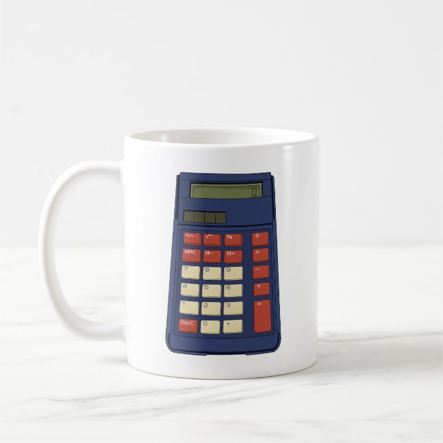 Mathematikschule Nostalgie der 80er Jahre Kaffeetasse (Links)