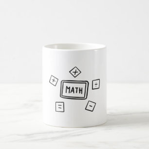 Mathematiksymbole für Kinder Kaffeetasse