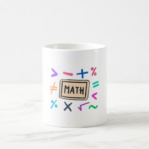 Mathematiksymbole für Studenten und Eltern Kaffeetasse
