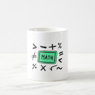 Mathematiksymbole für Studenten und Eltern Kaffeetasse