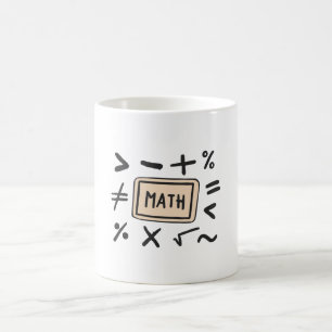 Mathematiksymbole für Studenten und Eltern Kaffeetasse