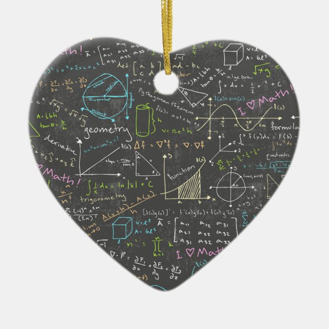 Mathematikunterricht Keramik Ornament (Vorne)