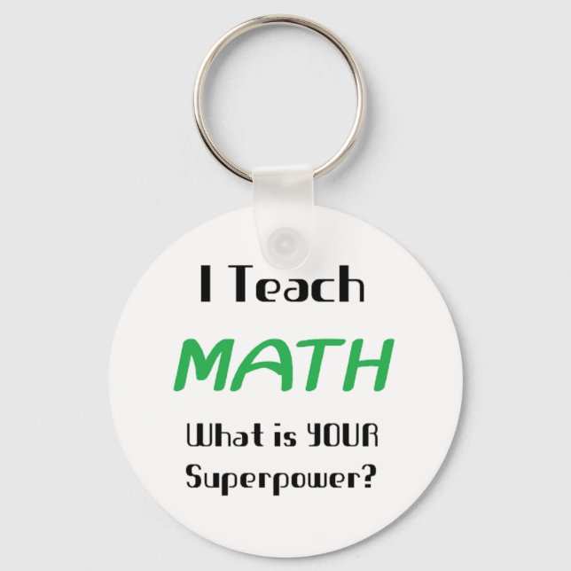 Mathematikunterricht Schlüsselanhänger (Vorderseite)