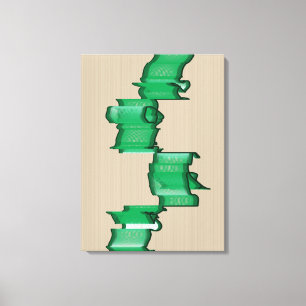 Mathematisch ausgerichtete Skulptur Leinwanddruck