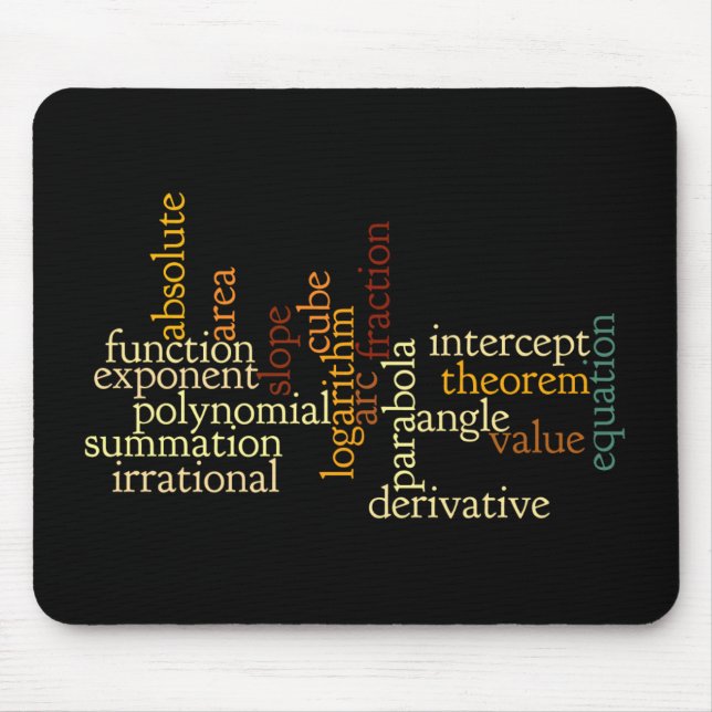 Mathematische Ausdrücke Mousepad (Vorne)