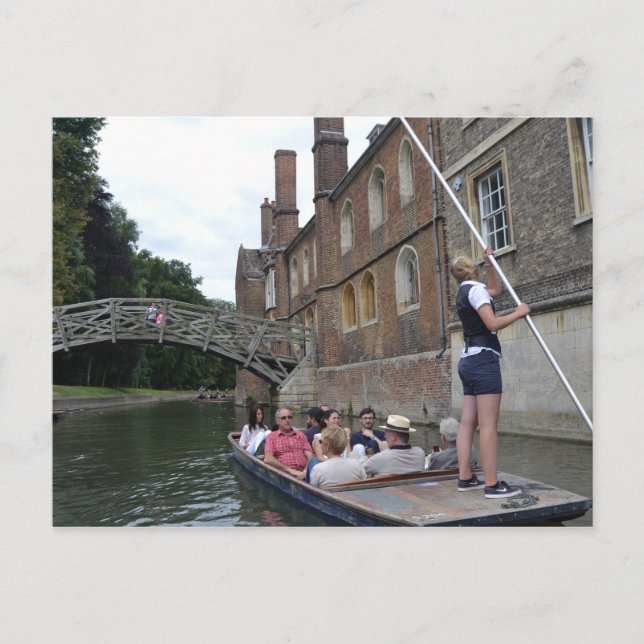 Mathematische Brücke, Cambridge Postkarte (Vorderseite)