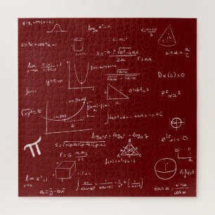 Mathematische Formeln und Gleichungen in Bordeauxr Puzzle