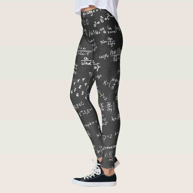 Mathematische Formeln und Zahlen Gym Workout Yoga Leggings (Links)