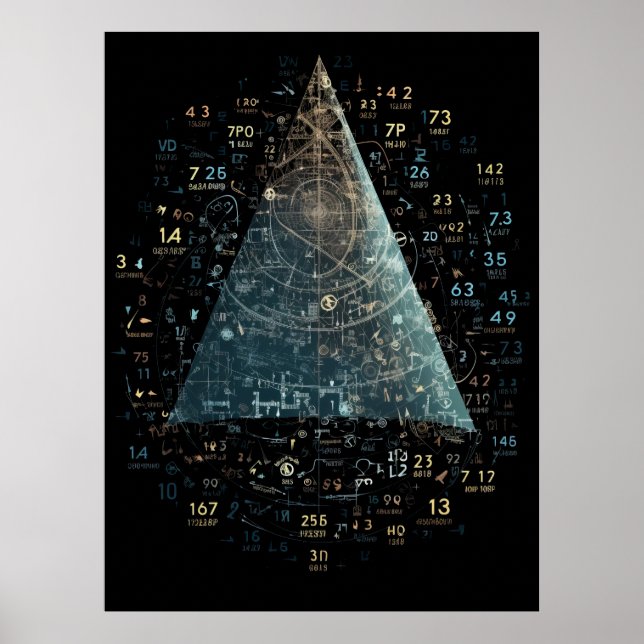 Mathematische Formeln zur Lösung von Problemen in  Poster (Vorne)