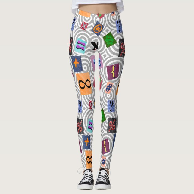 Mathematische Leggings (Vorderseite)