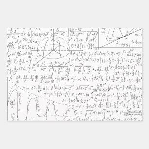 Mathematische Liebhaber, Mathematik Formel, Mathe  Geschenkpapier Set
